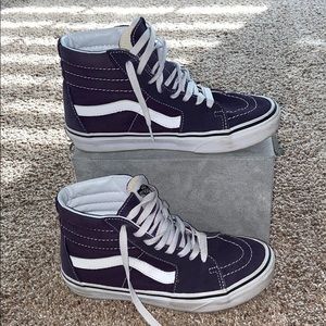 Purple high top vans